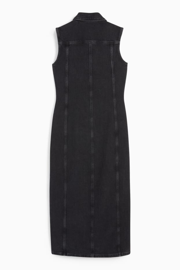 Women - Denim dress - LYCRA® - denim-dark gray
