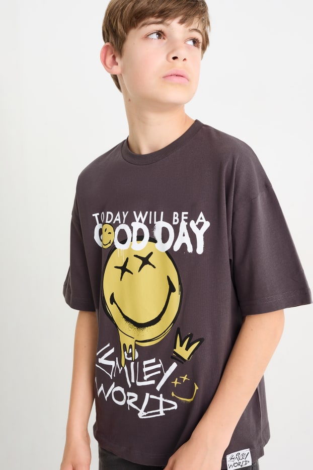 Enfants garçons - Lot de 2 - SmileyWorld® - T-shirt - rose