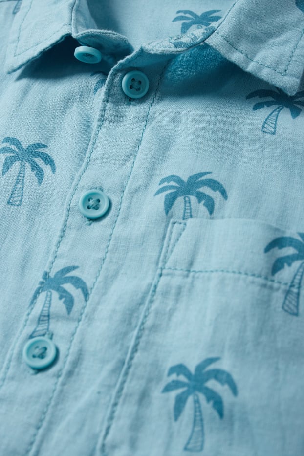 Children Boys - Palm - shirt - blue