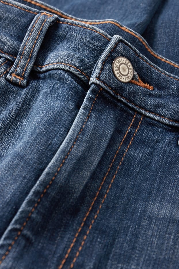 Dámské - Slim jeans - high waist - džíny - modré