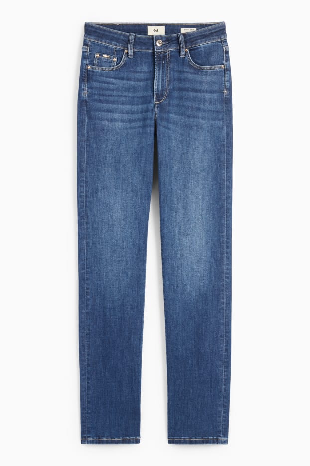 Donna - Straight jeans - vita media - LYCRA® - jeans blu