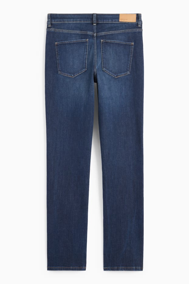 Femmes - Jean coupe droite - mid waist - LYCRA® - jean bleu