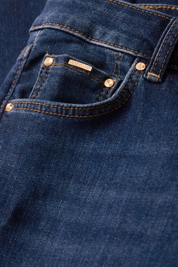 Femmes - Jean coupe droite - mid waist - LYCRA® - jean bleu