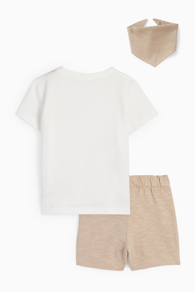 Baby Buben - Winnie Puuh - Baby-Outfit - 3 teilig - hellbeige