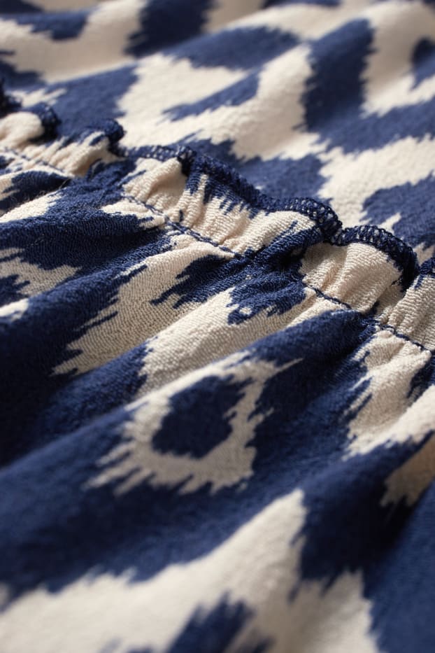Donna - Minigonna - con motivi - blu
