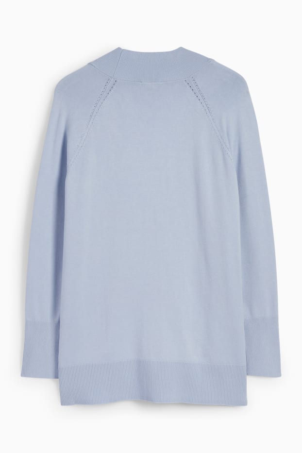 Damen - Strickjacke - hellblau
