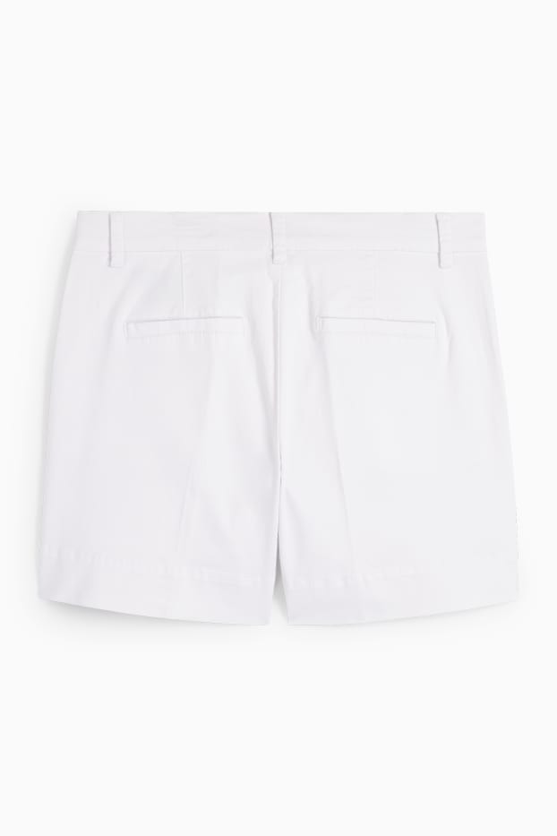 Dona - Pantalons curts - mid waist - blanc
