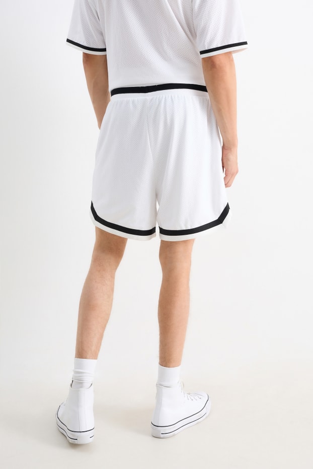 Heren - Sweatshort - wit