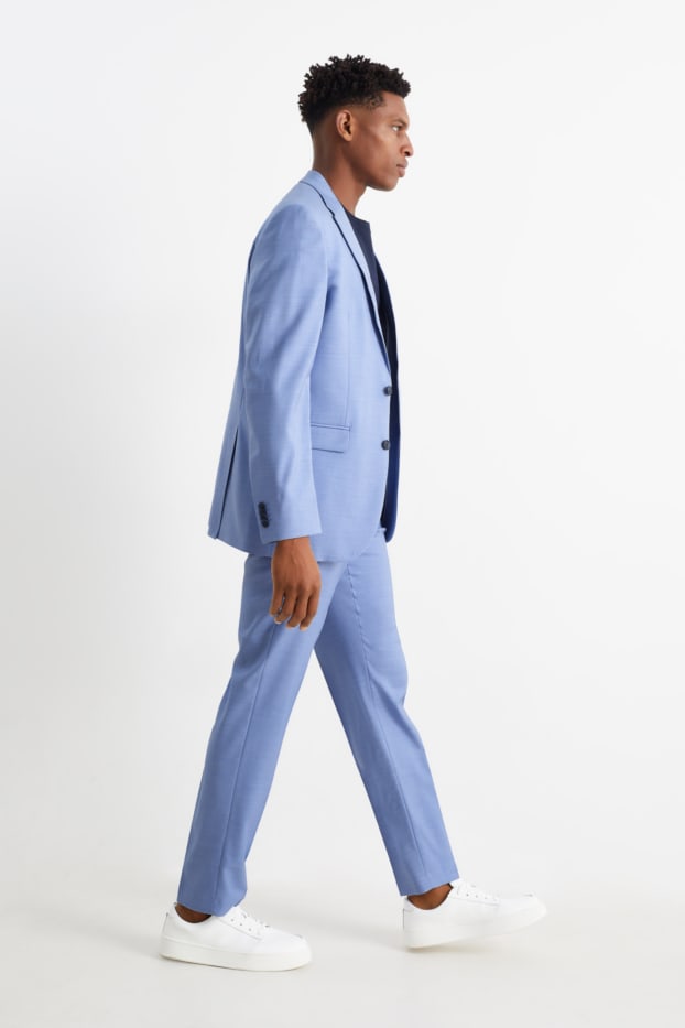 Heren - Broek uit het combi-systeem - regular fit - Flex - stretch - LYCRA® - lichtblauw