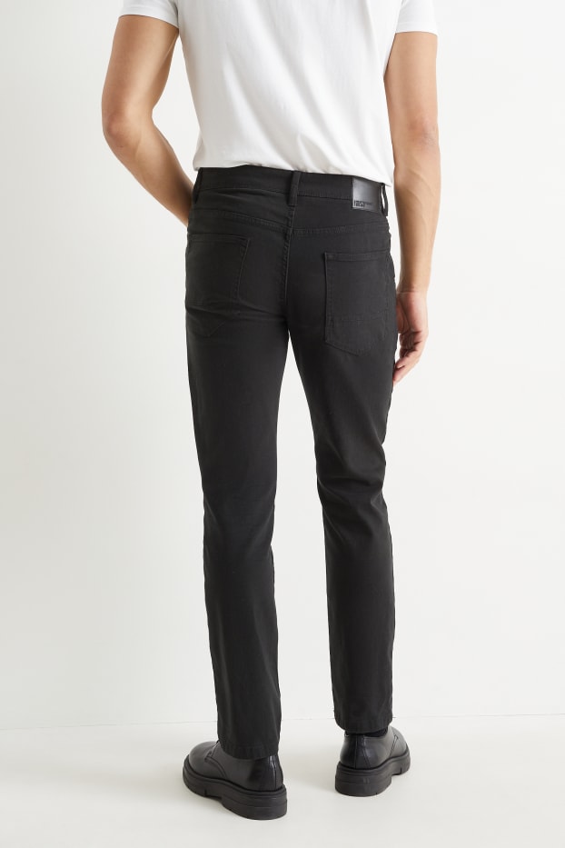 Herren - Hose - Slim Fit - Flex - schwarz