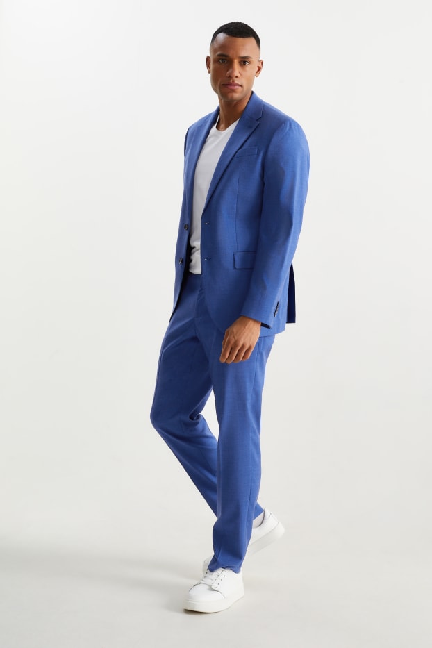 Men - Mix-and-match trousers - regular fit - Flex - LYCRA® - dark blue