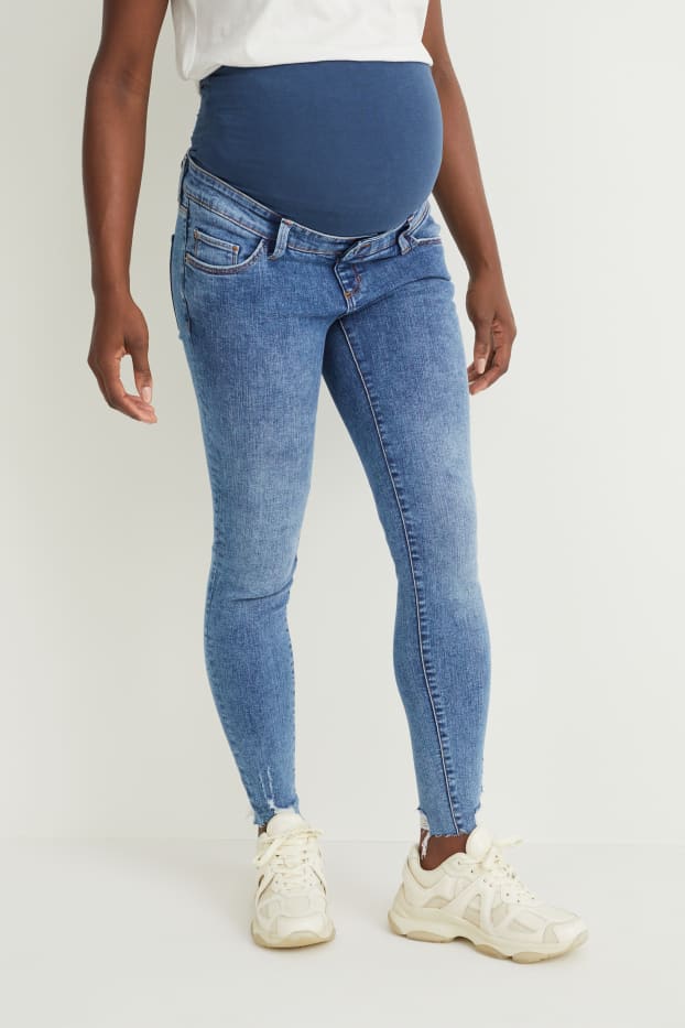 Damen - Umstandsjeans - Skinny Jeans - LYCRA® - jeansblau