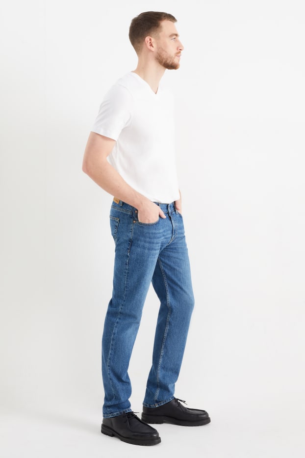 Hommes - Straight jean - jean bleu