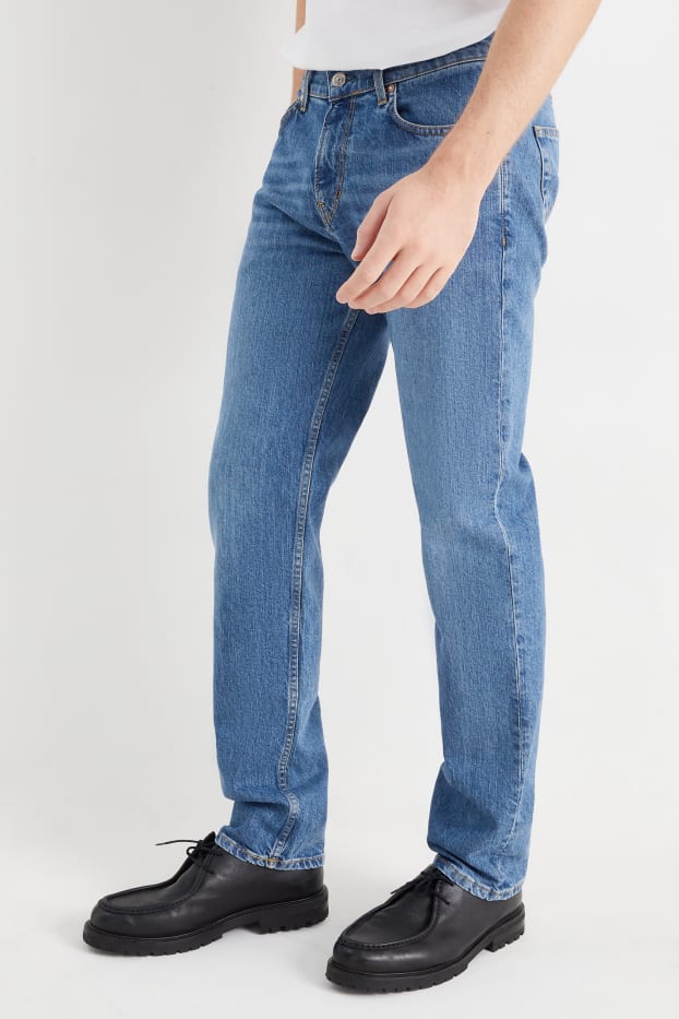 Hommes - Straight jean - jean bleu