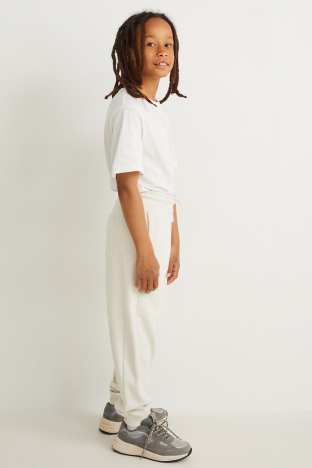 Bambini - Pantaloni sportivi - bianco crema