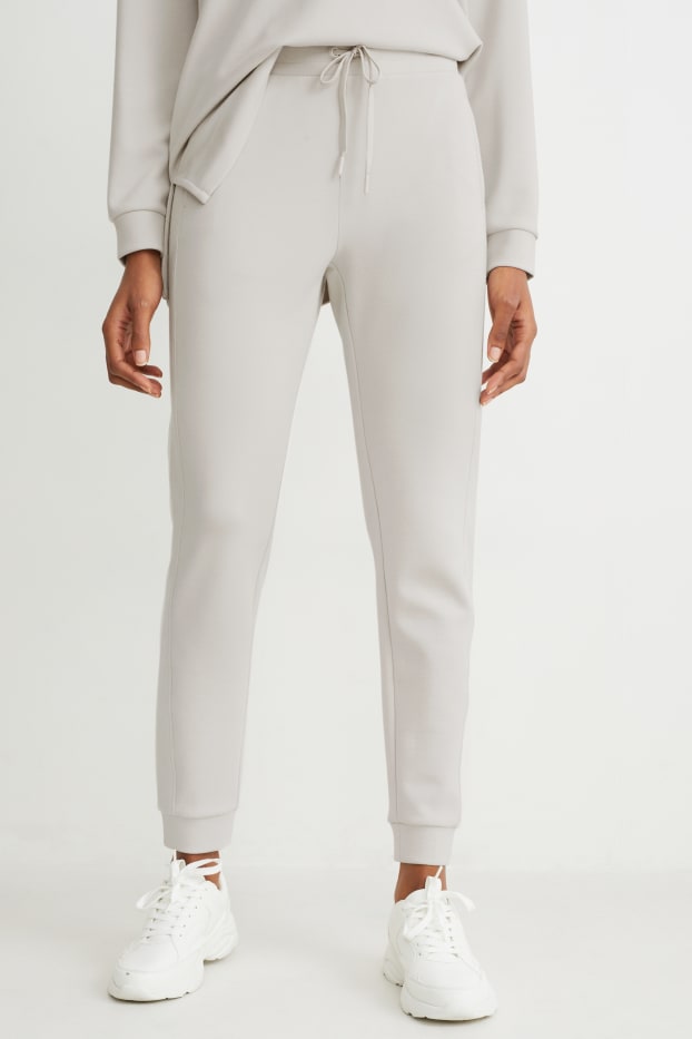 Dona - Pantalons de xandall bàsics - crema