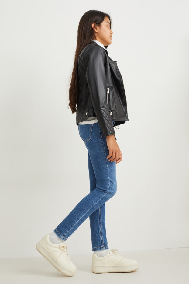 Děti - dívky - Skinny jeans - LYCRA® - džíny - modré