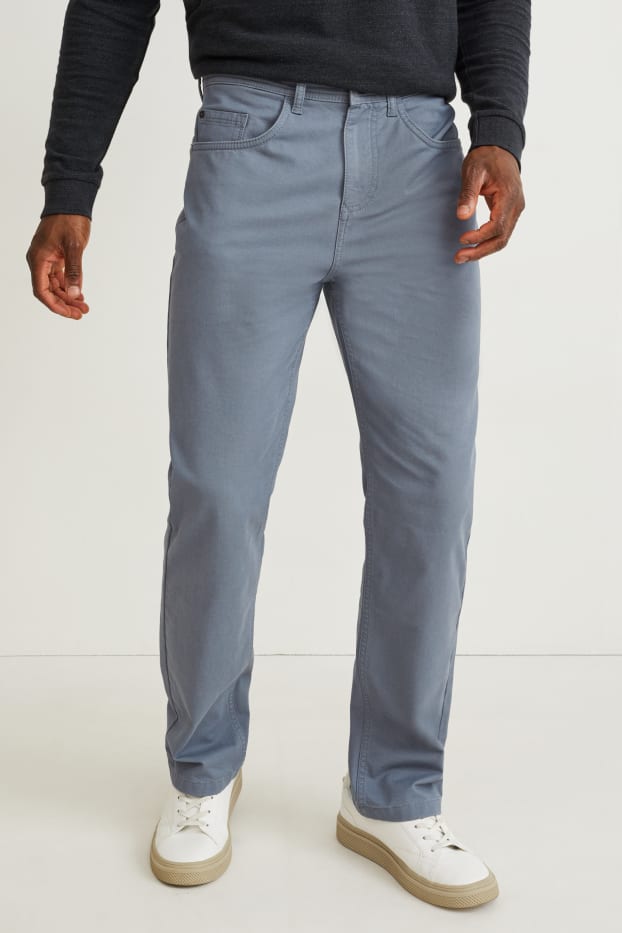 Home - Pantalons - regular fit - gris fosc