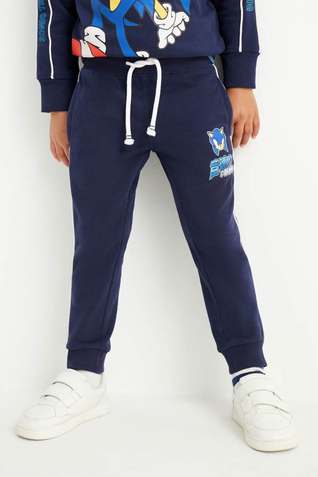 Kinderen: jongens - Sonic - joggingbroek - donkerblauw