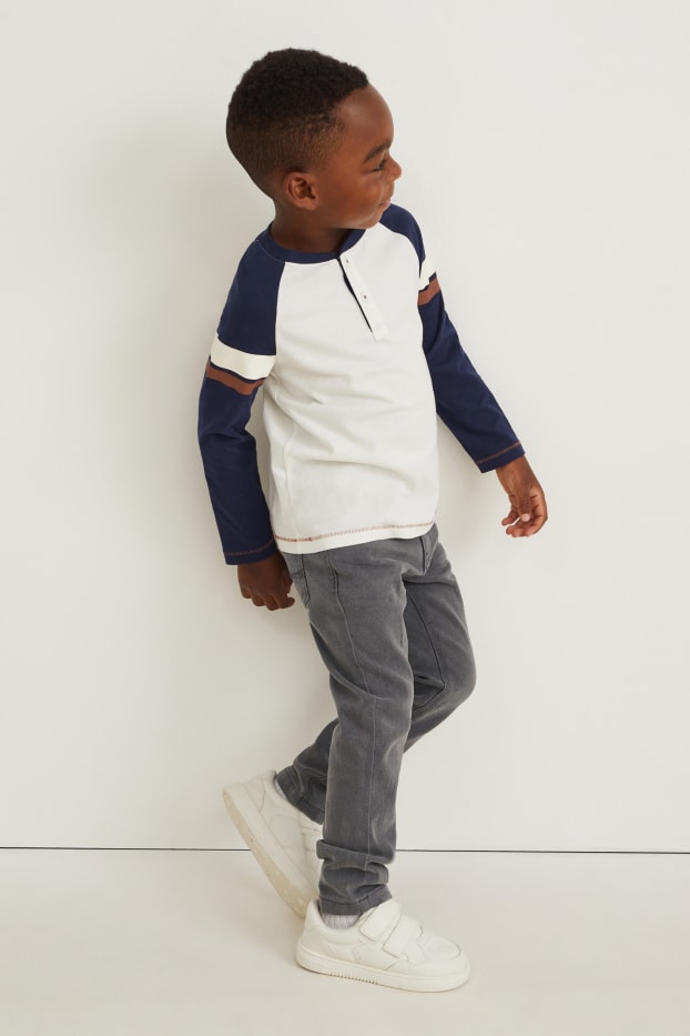 Kinder Buben - Multipack 2er - Slim Jeans - dunkeljeansblau