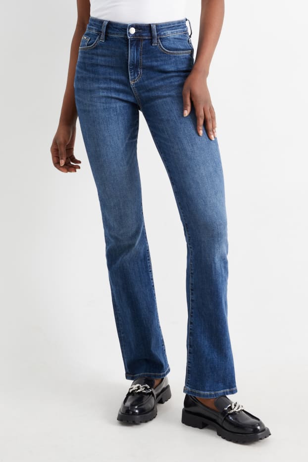 Dona - Bootcut Jeans - mid waist - LYCRA® - texà blau