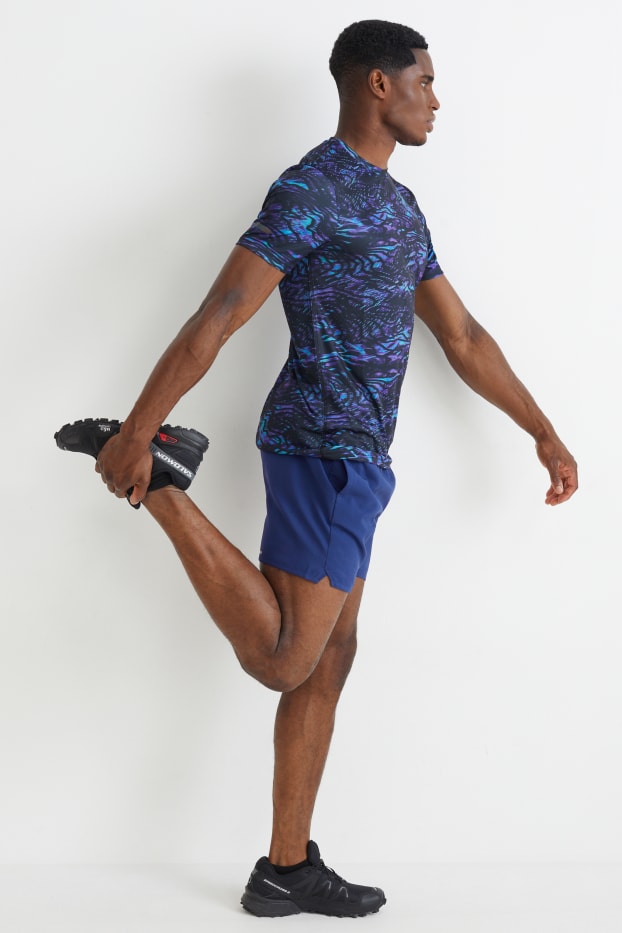 Hommes - Short de sport - bleu