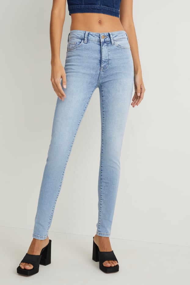 Dona - Skinny jeans - mid waist - texans modeladors - LYCRA® - texà blau clar