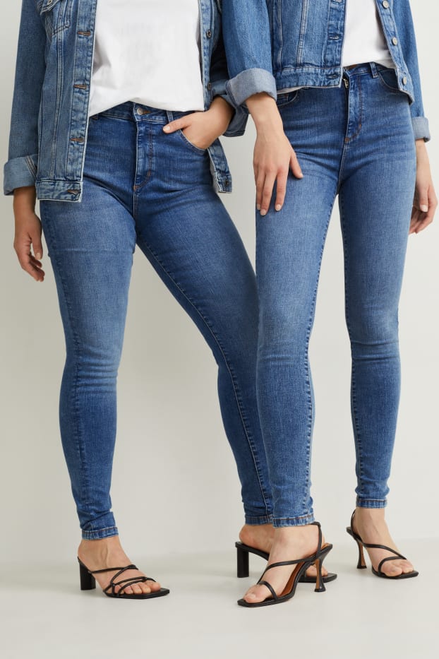 Femmes - Skinny jean - high waist - LYCRA® - jean bleu