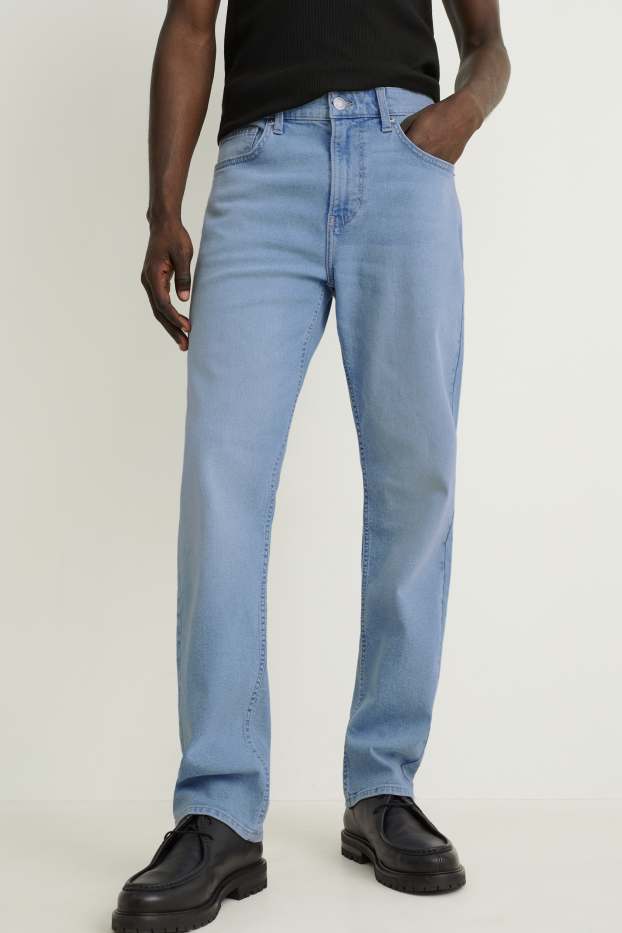 Herren - Straight Jeans - LYCRA® - helljeansblau