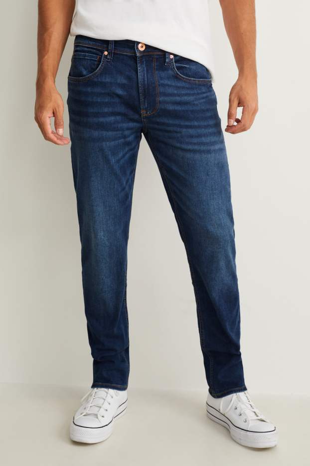 Herren - Slim Jeans - Flex - COOLMAX® - LYCRA® - dunkeljeansblau