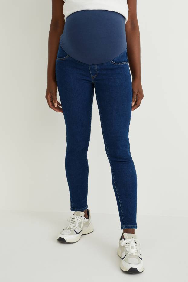 Damen - Umstandsjeans - Jegging Jeans - jeansblau