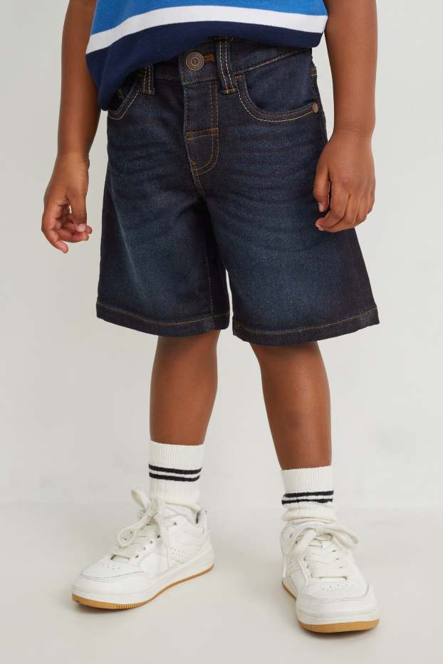 Copii - Băieți - Bermude de blugi - jog denim - denim-albastru închis