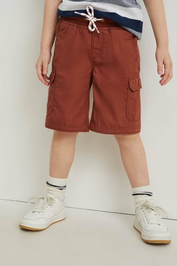 Children Boys - Cargo shorts - brown