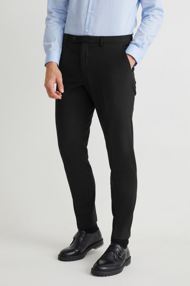 Pánské - Oblekové kalhoty - body fit - Flex - LYCRA® - Mix & Match - tmavomodrá
