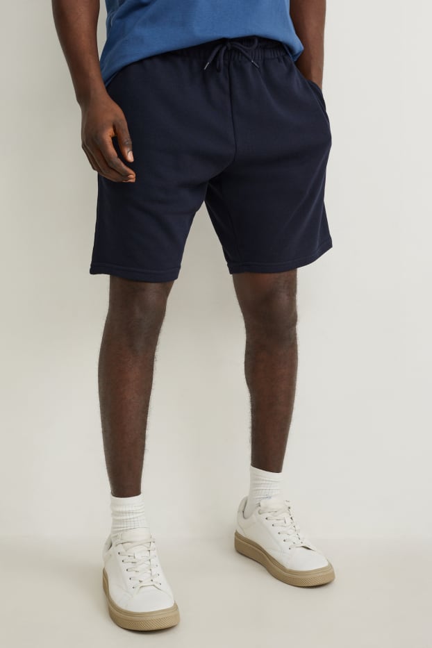Heren - Sweatshort - donkerblauw