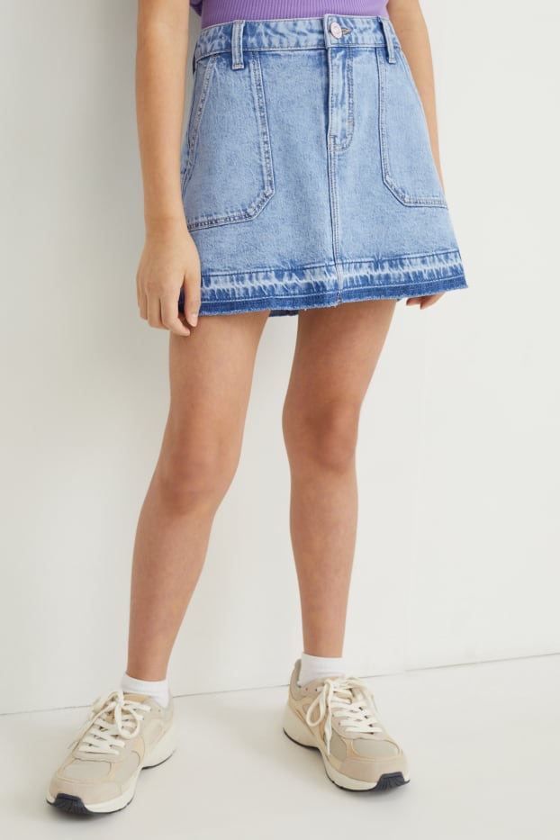 Bambine - Gonna di jeans - jeans azzurro