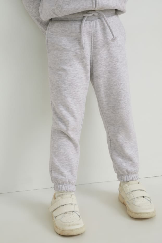 Enfants filles - Pantalon de jogging - gris clair chiné