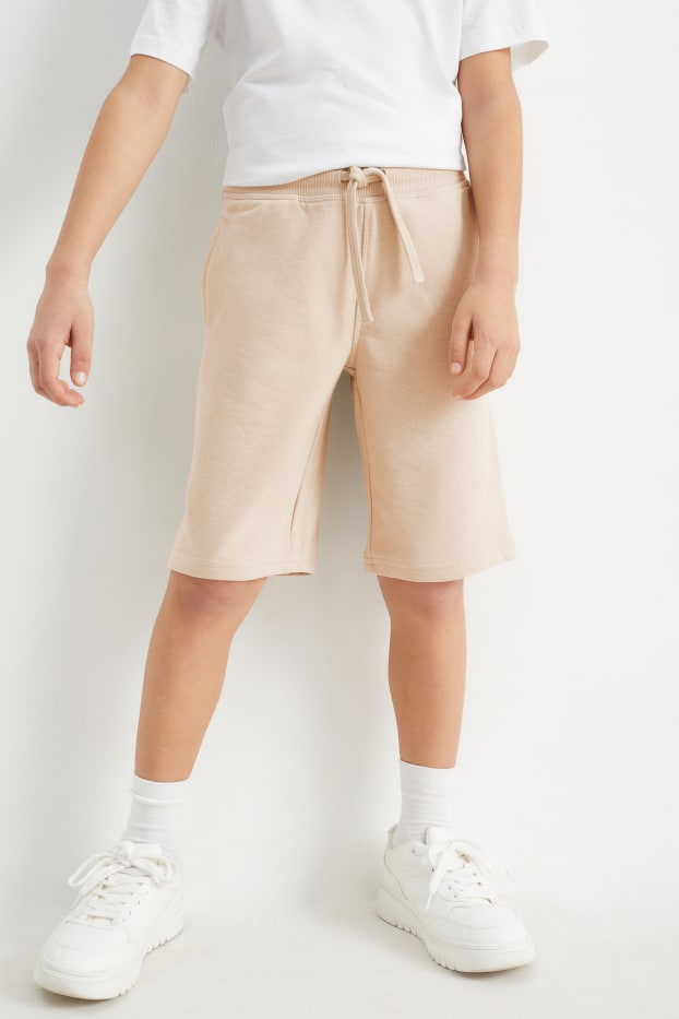 Kinder Jungen - Sweatshorts - beige