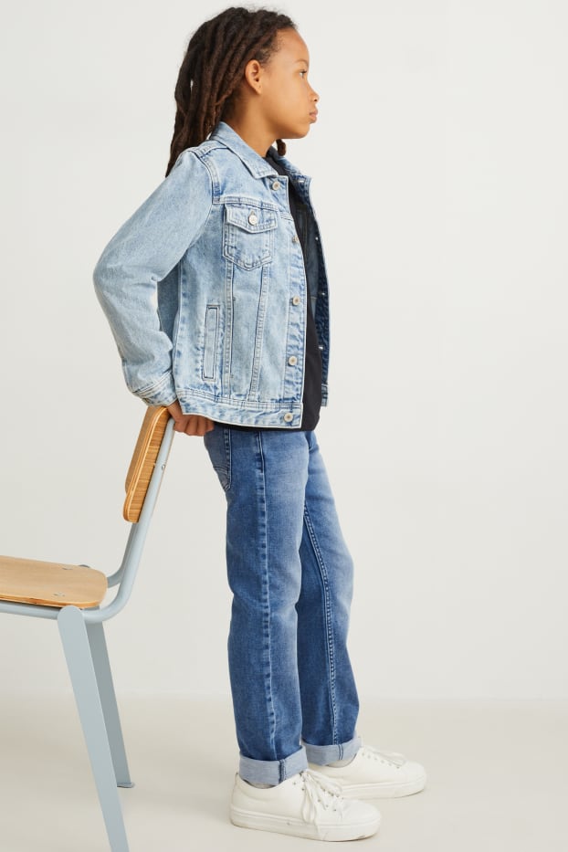 Copii - Băieți - Straight jeans - denim-albastru