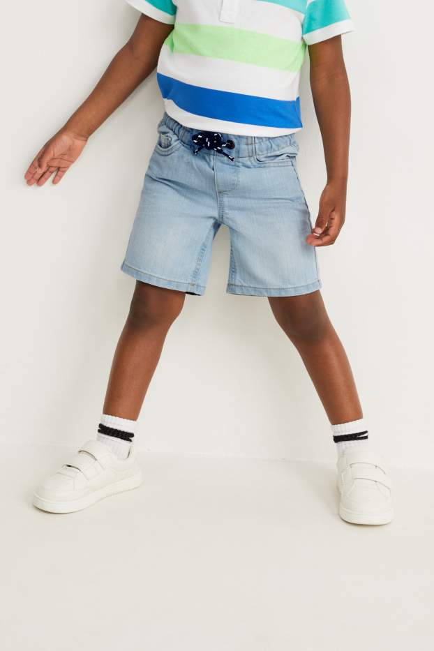 Kinder Jungen - Jeans-Shorts - helljeansblau