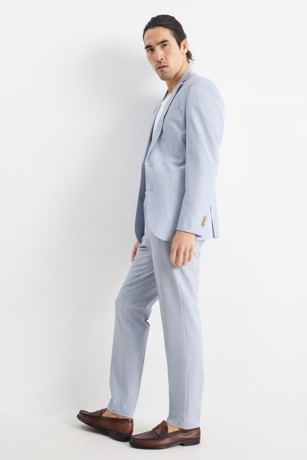 Bărbați - Pantaloni modulari - slim fit - Flex - albastru