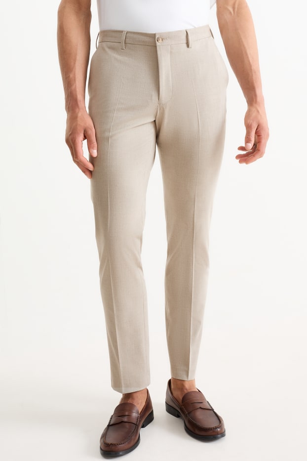 Herren - Baukasten-Hose - Slim Fit - Flex - 4 Way Stretch - hellbeige