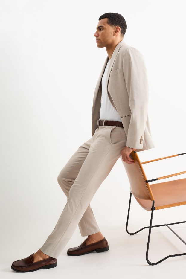 Herren - Baukasten-Hose - Slim Fit - Flex - 4 Way Stretch - hellbeige