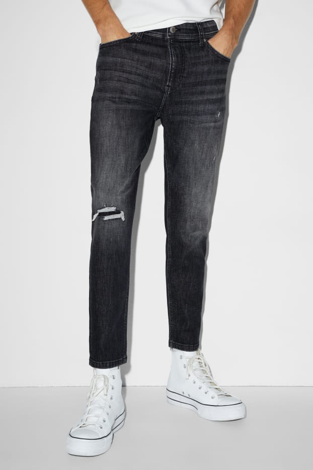 Hommes - Carrot jean - LYCRA® - jean gris foncé