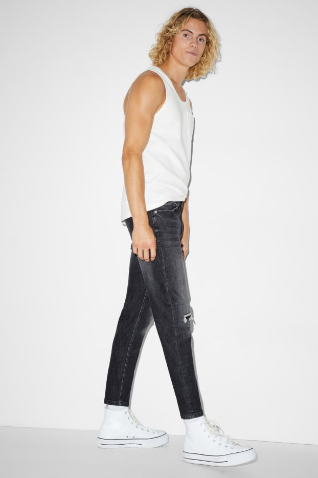 Hommes - Carrot jean - LYCRA® - jean gris foncé