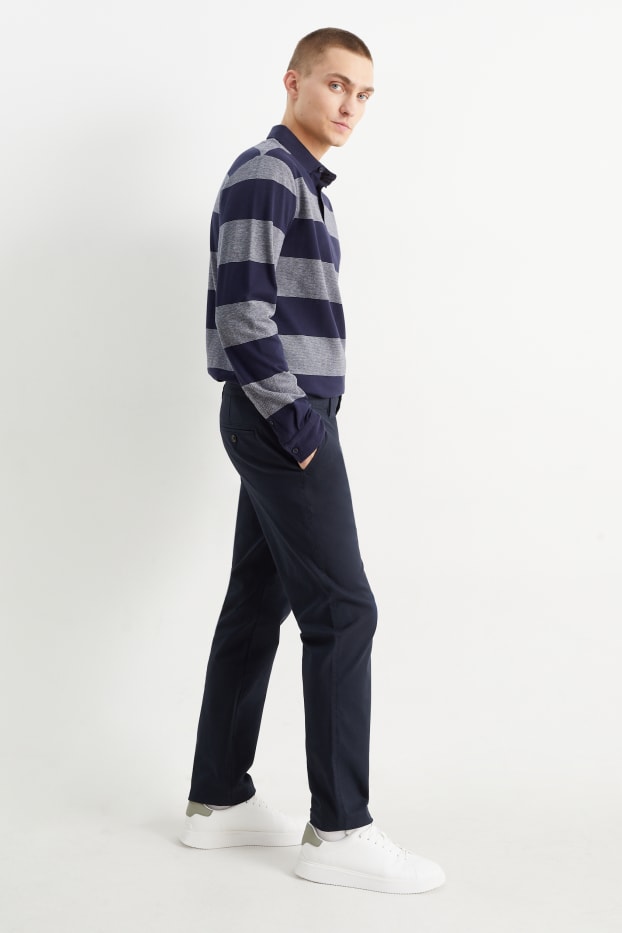 Home - Pantalons xinos - regular fit - blau fosc
