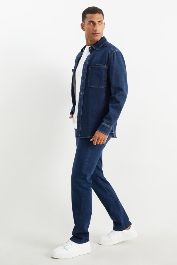 Hommes - Premium Denim by C&A - straight jean - LYCRA® - jean bleu foncé