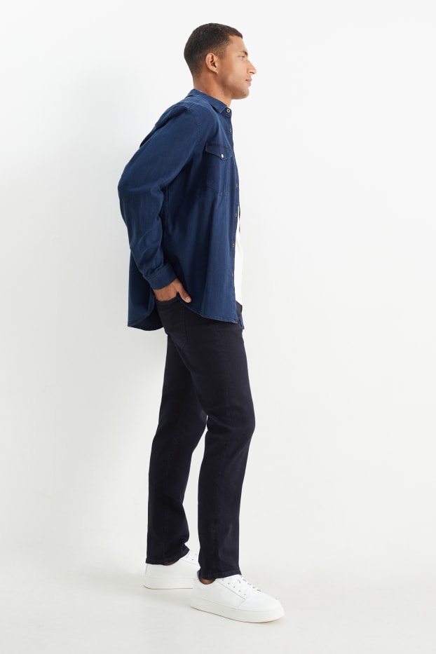 Heren - Premium Denim by C&A - straight jeans - LYCRA® - jeansdonkerblauw
