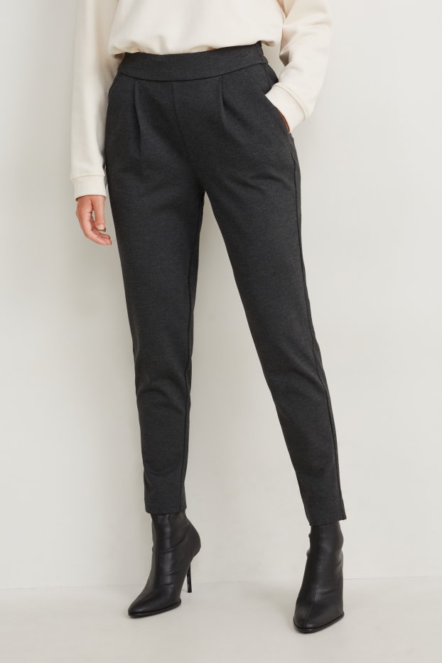 Damen - Jersey-Hose - dunkelgrau