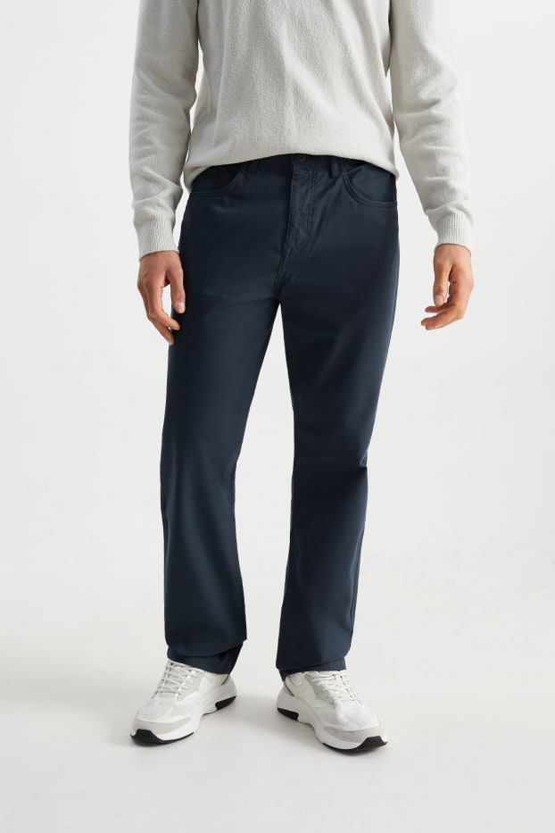 Men - Trousers - regular fit - dark gray